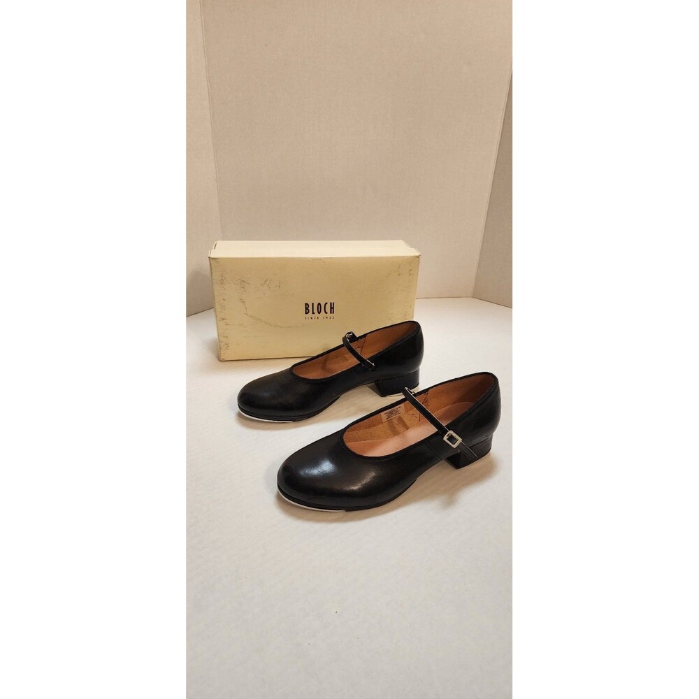 Black Mary Jane Tap Shoes size 10.5 Medium Bloch brand